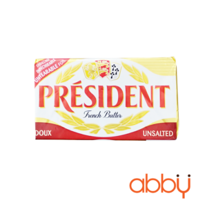 Bơ nhạt President thỏi 200g