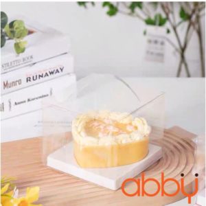 Set hộp mica kèm khuôn trái tim 11x13.5cm