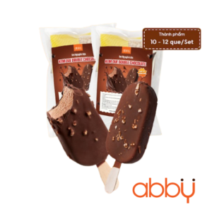 Set nguyên liệu làm kem que double chocolate vỏ giòn (không kèm khuôn silicon)