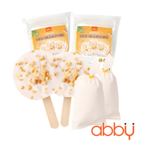 Set nguyên liệu làm kem que kem túi sữa dừa nướng