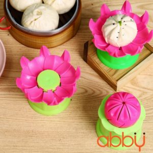 Khuôn bánh bao hoa sen 7.5x8cm