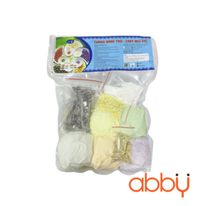 Set đầy đủ nguyên liệu làm bánh trôi và bánh chay ngũ sắc 1kg
