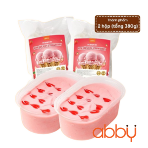Set nguyên liệu làm kem hộp very strawberry (tặng 2 ốc quế)