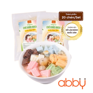 Set nguyên liệu làm chè khúc bạch 6 vị (20 bát)