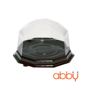 Hộp nhựa đựng bánh lục giác FJ95-62 8x8x6cm (10 chiếc)