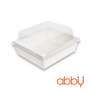 Hộp giấy trắng đựng bánh E1209 (10 hộp)