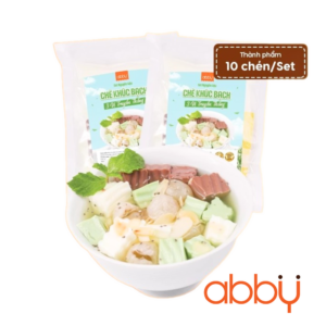 Set nguyên liệu làm chè khúc bạch 3 vị truyền thống (10 bát)