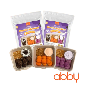Set nguyên liệu làm mochi chấm kem 3 vị hiện đại