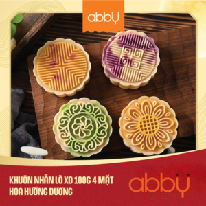 Khuôn nhấn lò xo 100g 4 mặt hoa hướng dương