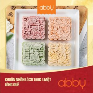 Khuôn nhấn lò xo 150g 4 mặt làng quê