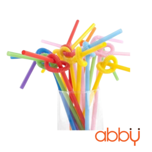 Ống hút xoắn nhiều màu (50 chiếc)