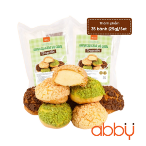 Set nguyên liệu làm bánh su vỏ giòn craquelin