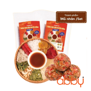 Set nguyên liệu làm nhân thập cẩm truyền thống ít ngọt 1kg (kèm mỡ đường)