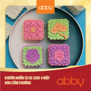 Khuôn nhấn lò xo 150g 4 mặt hoa cẩm chướng