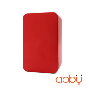 Hộp thiếc chữ nhật màu đỏ 13x8x6.5cm