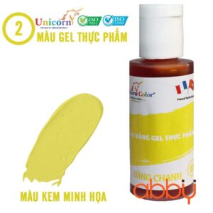 Màu gel thực phẩm vàng chanh Unicorn 28g