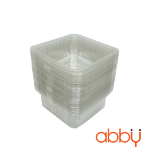 Khay nhựa 9cm đựng bánh 125-150g trong suốt Loại dày (khoảng 50 chiếc)
