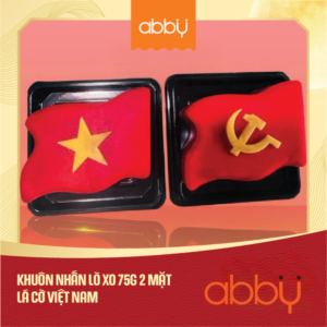 Khuôn nhấn lò xo 75g 2 mặt lá cờ Việt Nam