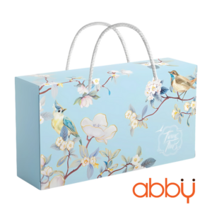 Hộp giấy 2 bánh trung thu 125-250g mẫu Thu Điểu