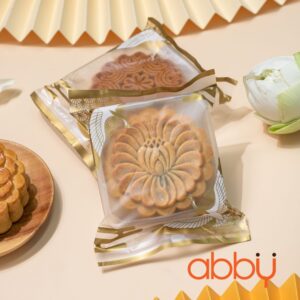 Túi đựng bánh trung thu 125-150g mẫu Hạc trắng (100 túi)