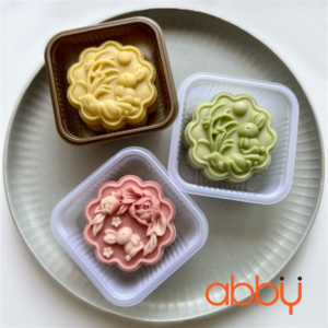 Khuôn nhấn lò xo 75g 2 mặt Thỏ ngắm trăng 2023