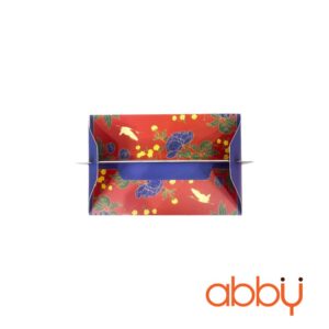 Hộp giấy đựng 6 bánh trung thu 50-75g mẫu Hoa mẫu đơn