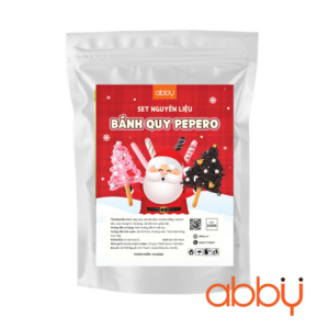 Set nguyên liệu bánh quy Pepero trang trí Giáng sinh