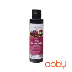 Màu siro unicorn tím raspberry 210g